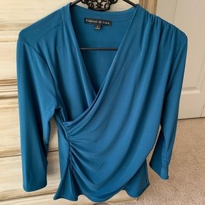 Preston & York blue blouse